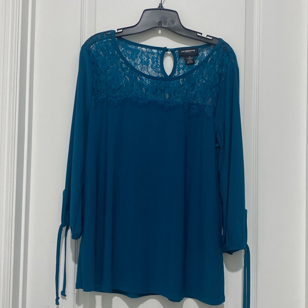 Women Liz Claiborne Career Teal Tip - Large